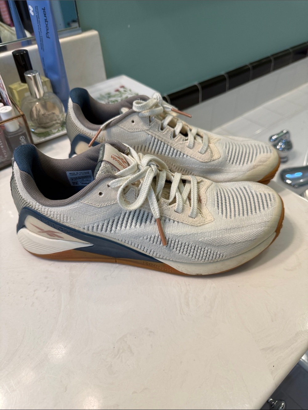 Women’s Reebok Nano x1 Sneaker- Cream & Navy